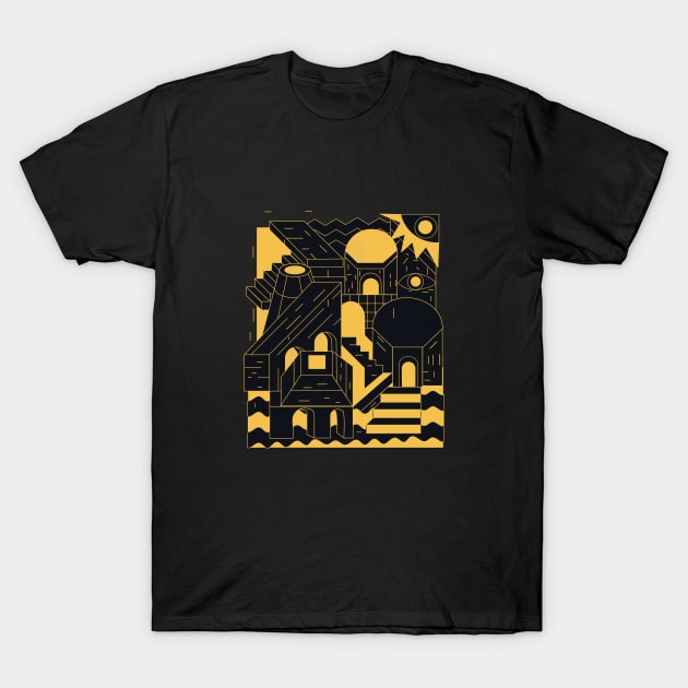 Golden City T-Shirt by yoaz